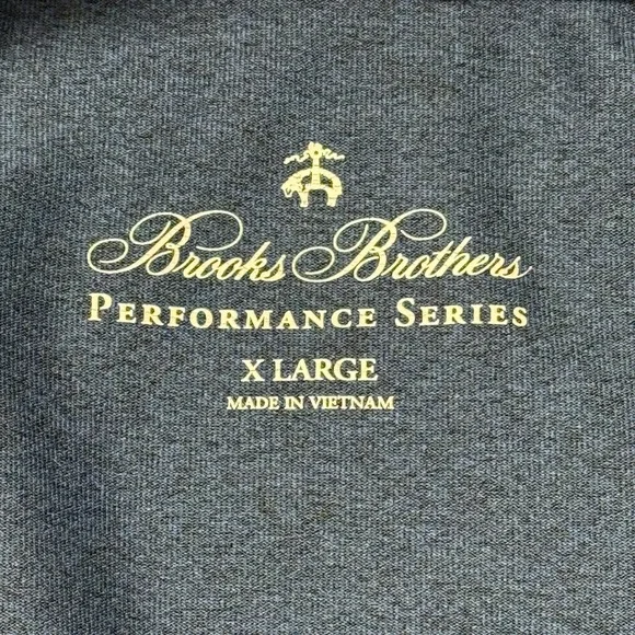 Brooks Brothers Performance Mens XL Navy Blue 1/4 Quarter Zip Pullover Stretch - Picture 3 of 9